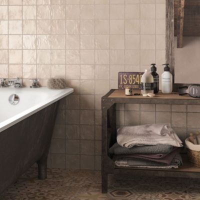 carrelage effet zellige 10x10 cm MALLORCA CREAM