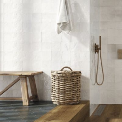 Carrelage effet zellige 13,2x13,2 cm SOROLLA WHITE