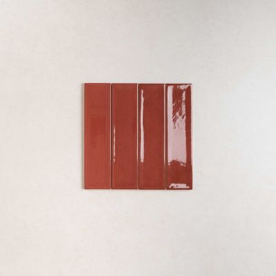 Carrelage Effet Zellige Bordeaux NARA Burdeos Gloss 7,5x30cm