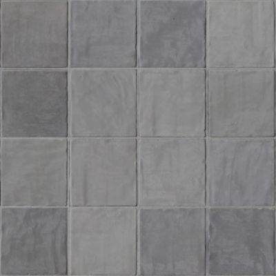 Carrelage effet Zellige Gris 10x10x0,85 cm Brillant Orisel - Mur intérieur (vendu par carton de 0,6 m²) - RO'MA CARRELAGE