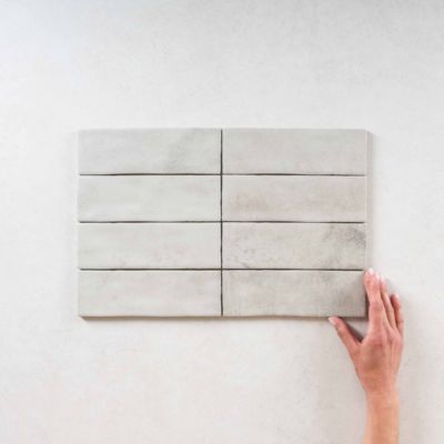 Carrelage Effet Zellige Gris MITTE Perla 6,5x20 cm