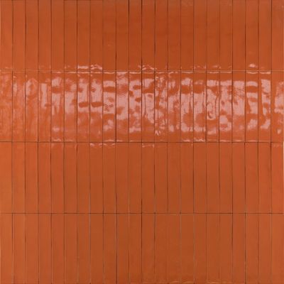 Carrelage Effet Zellige Orange LUZ Aragosta 5,3x30cm - Les Carreaux de Jean