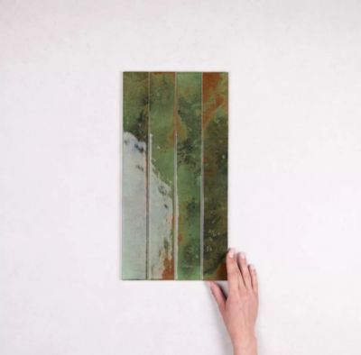 Carrelage Effet Zellige Vert BALI Green 5x40cm