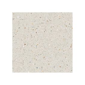 Carrelage extérieur antidérapant effet terrazzo uni blanc 20x20 cm MICRA R Blanco