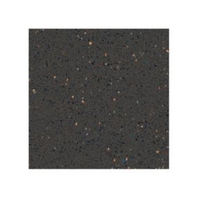 Carrelage extérieur antidérapant effet terrazzo uni noir 20x20 cm MICRA R Grafito