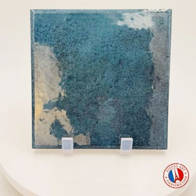 Carrelage extérieur piscine carré bleu brillant 15x15 cm SPA&POOLS BLUE NIGHT