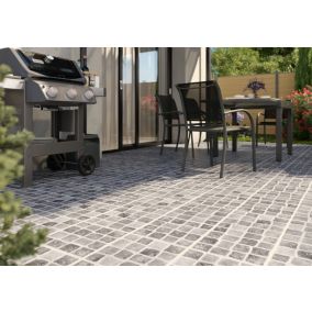 Carrelage extérieur Blocce mix grey 30 x 30 cm