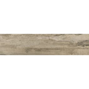 Carrelage extérieur Meleze effet bois beige 19 x 80 cm