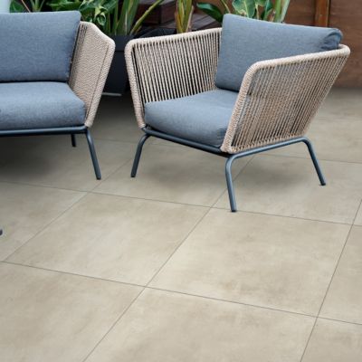 Carrelage Grès Cérame Effet Résine Ivoire 120x120 - ELCM459 (2.88mq ...