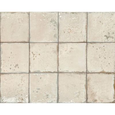 Carrelage grès cérame premium Era Cream 12x12 cm Brillant Design Rustique pour tous types de Murs.