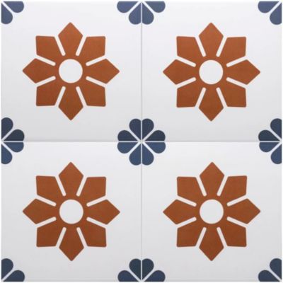 Carrelage Imitation Carreaux De Ciment 20x20 RIVOLI Fiore - Les Carreaux de Jean