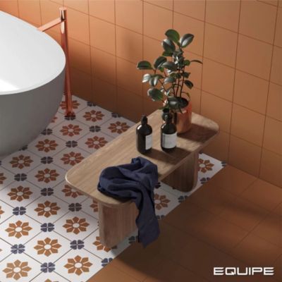 Carrelage Imitation Carreaux De Ciment 20x20 RIVOLI Terre - Les Carreaux de Jean