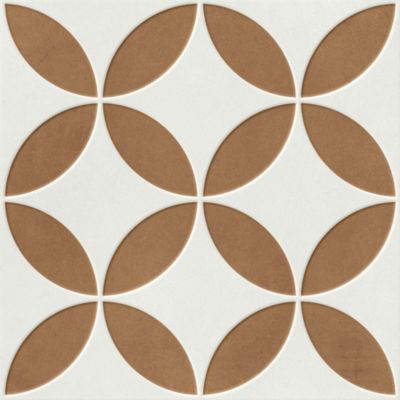 Carrelage Imitation Carreaux De Ciment 22,3x22,3 MAYARI Clay Petals - Les Carreaux de Jean