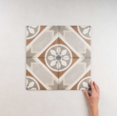 Carrelage Imitation Carreaux de Ciment ART NOUVEAU DECOR 20x20 cm Apollo Colour