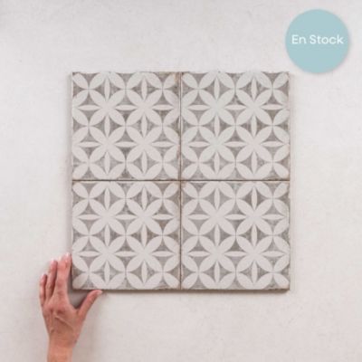 Carrelage Imitation Carreaux de Ciment GRAFTON 20x20 Abbey Taupe - Les Carreaux de Jean