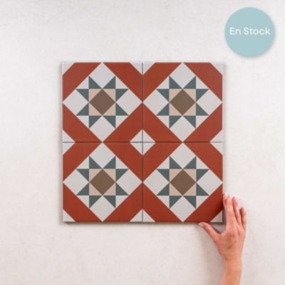 Carrelage Imitation Carreaux de Ciment KOMPAS 20x20 Vetro - Les Carreaux de Jean