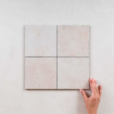 Carrelage Imitation Carreaux de Ciment Rose FIORENTINA 15x15 - Les Carreaux de Jean