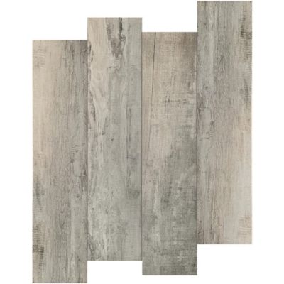Carrelage Imitation Parquet 19x80 Cortina Gris - Allocarrelage