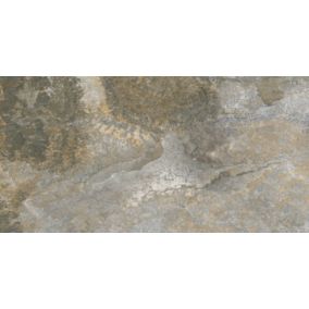 Carrelage imitation pierre marble  gris vert 33x66 cm