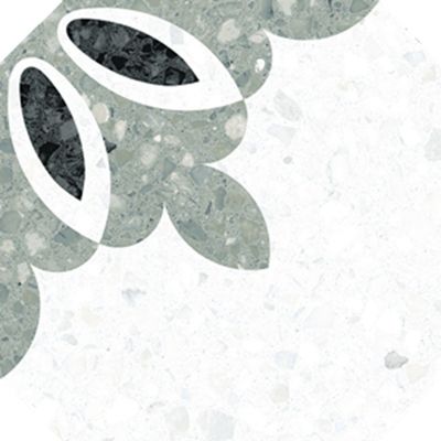 carrelage imitation terrazzo 20x20 cm MILANO VERDE