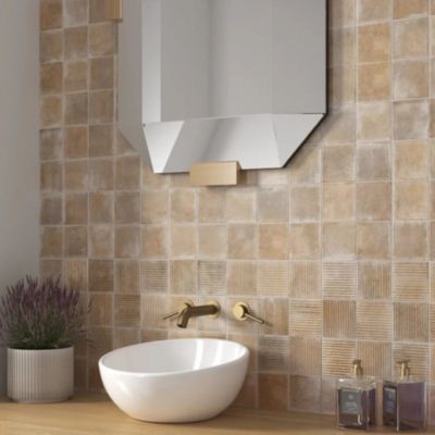 carrelage imitation terre cuite 10x10 cm SAND | Castorama