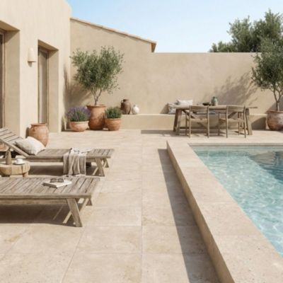 carrelage imitation travertin 60x60 cm TIVOLI antidérapant R11 rectifié
