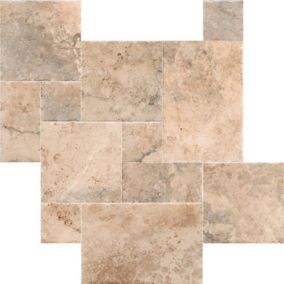 Carrelage imitation travertin Antibes beige  44x66 cm