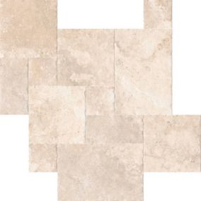 Carrelage imitation travertin Antibes beige Cream  44x66 cm