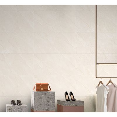 Carrelage interieur sol et mur CARNO IVORY 60 X 120 CARVING Rectifié