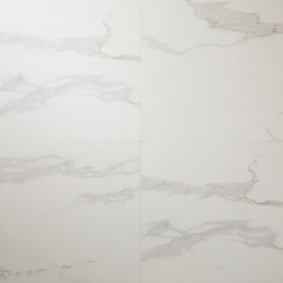 Carrelage intérieur sol et mural Ultimate marble effet marbre L.59.5 cm x l.59.5 cm x Ep.0.9 cm blanc GoodHome