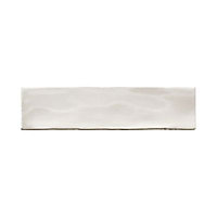 Carrelage mur blanc 7,5 x 30 cm Flooring Design Nouria (vendu au carton)