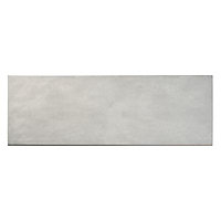Carrelage mur blanc effet béton 20 x 60 cm Colours Romana