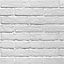 Carrelage mur blanc effet brique 6 x 25 cm Brixton