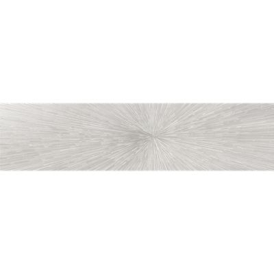 Carrelage mur effet métal décoratif pailleté blanc 30x120 cm IONIC IMPACT WHITE