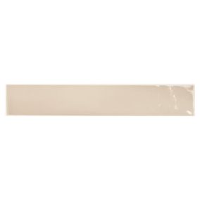 Carrelage mur effet zellige beige 6,5x40 cm  MANACOR BEIGE ARGILE (vendu par boite de 1m2)