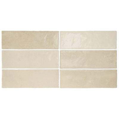 Carrelage mur effet zellige bejmat beige 6,5x20 cm ARTISAN OCHRE