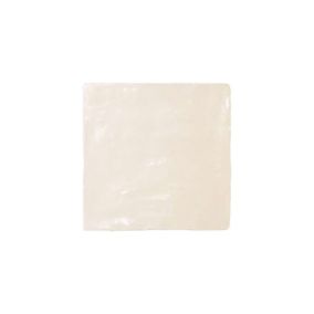 Carrelage mur effet zellige bejmat satiné beige 10x10 cm  MALLORCA CREAM (vendu par boite de 0.50m2)