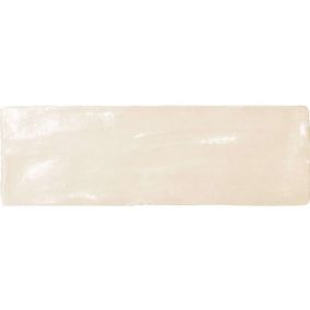 Carrelage mur effet zellige bejmat satiné beige 6,5x20 cm  MALLORCA CREAM (vendu par boite de 0.50m2)