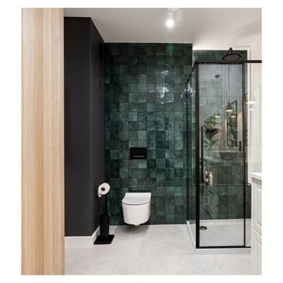 Carrelage mur effet zellige bejmat vert 13,2x13,2 cm ARTISAN MOSS GREEN