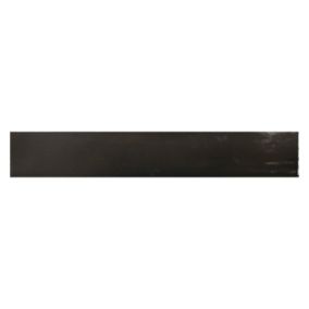 Carrelage mur effet zellige noir 6,5x40 cm  MANACOR BLACK(vendu par boite de 1m2)