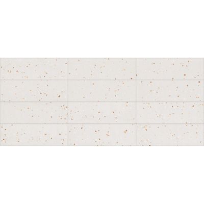 Carrelage mur faience effet terrazzo 32x99 cm Croccante Topping-R Nuez