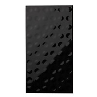 Carrelage mur noir 30 x 60 cm Balle (vendu au carton)