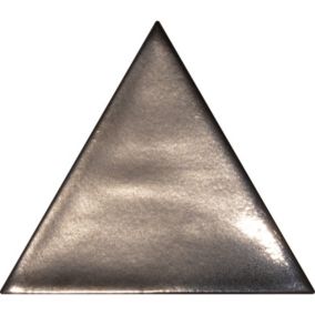 Carrelage mur trianguaire effet zellige bronze métal 13,2x11,4 cm 3LATI BRONZO