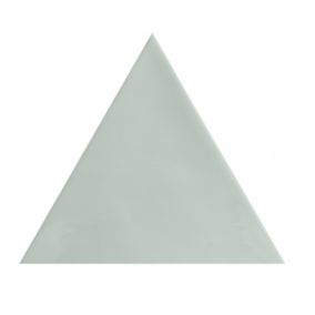 Carrelage mur trianguaire effet zellige vert d'eau 13,2x11,4 cm 3LATI AQUAMARINA