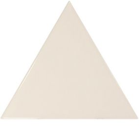 Carrelage mur triangulaire uni beige brillant  SCALE TRIANGOLO CREAM