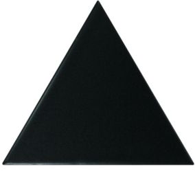 Carrelage mur triangulaire uni noir mate  SCALE TRIANGOLO BLACK MATT