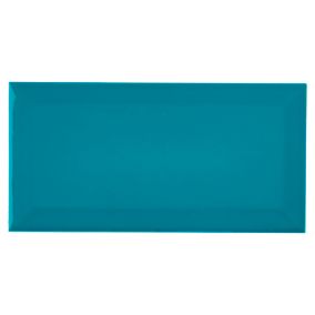 Carrelage mural 10 x 20 cm bleu GoodHome