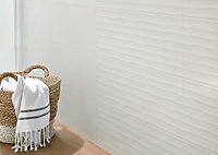 Carrelage mural blanc 20x60cm Textile