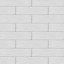 Carrelage mural blanc 6x24cm Bricks GoodHome