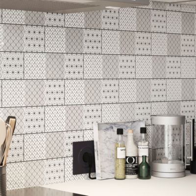 Mosaïque Murale En Céramique Arbres PT501010 – 32x24 Pouces, Carreaux De 8x8, Multicolore